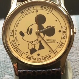 Mickey Mouse Watch! New! Ambassador To The World! Rare! I